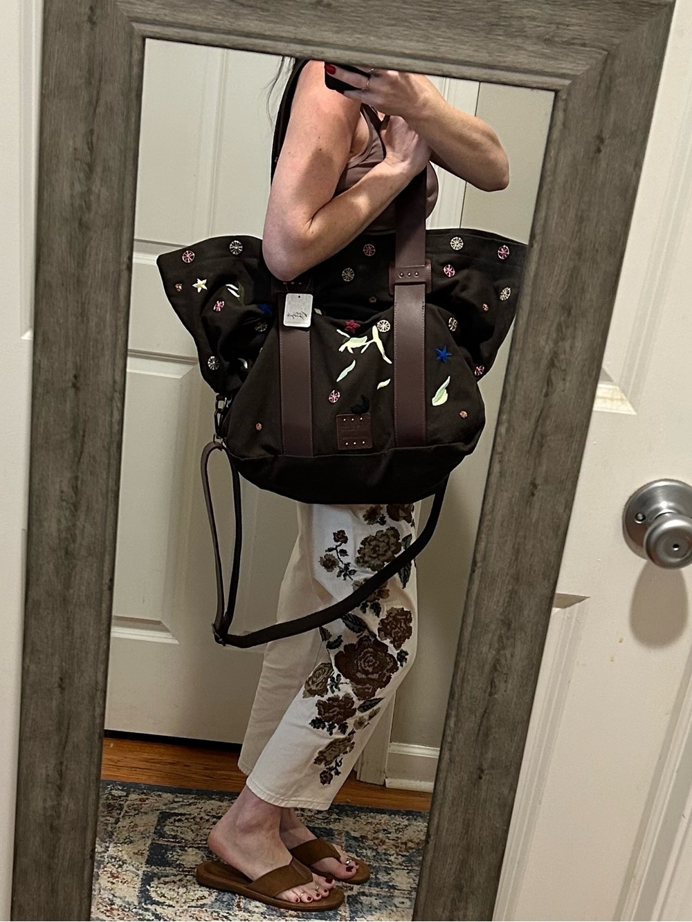 NWT We The Free x The Falls Long Weekend Bag in Olive - Picture 8 of 16